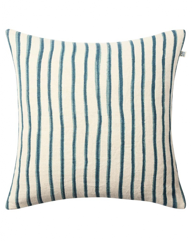 Jaipur Stripe - Heaven Blue/Palace Blue i gruppen Kuddar / Frg / Bl hos Chhatwal & Jonsson (ZCC670150-21)