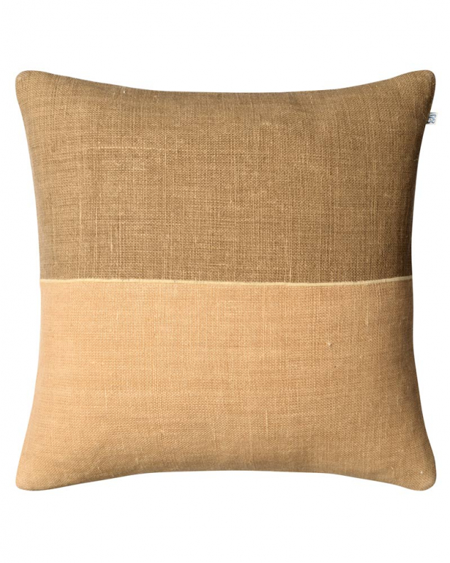 Beige kuddfodral i linne Amol