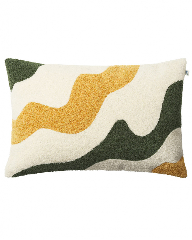 Lodi - Cactus Green/Spicy Yellow/Off White i gruppen Kuddar / Stil / Prydnadskuddar hos Chhatwal & Jonsson (ZCC910272-21)
