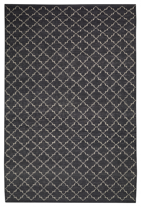 New Geometric - Dark Grey/Off White i gruppen Mattor / Frg / Svart hos Chhatwal & Jonsson (ZDH222215-4)