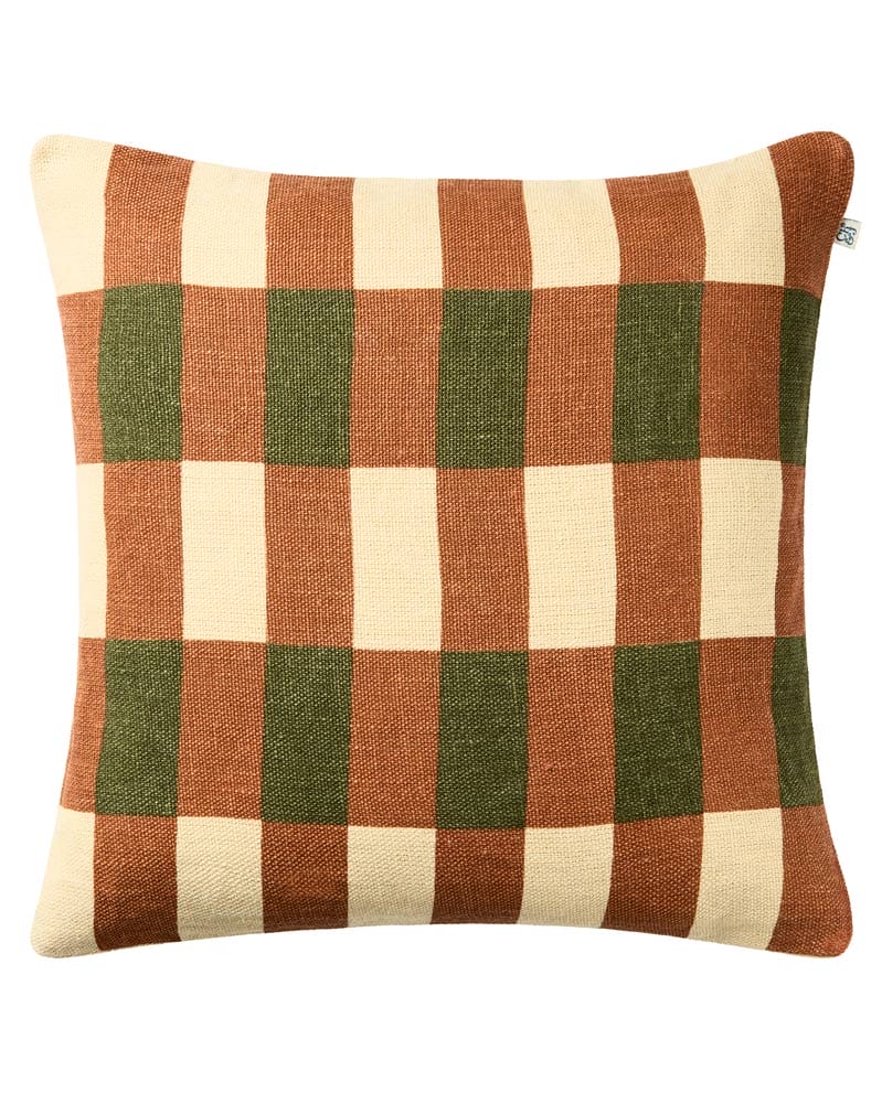 Chhatwal & Jonsson Marari kuddfodral i apricot orange och cactus green