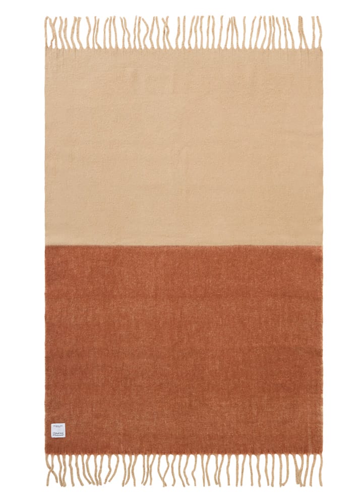 Pläd Rani - Bold Stripe Terracotta/Beige - Chhatwal & Jonsson