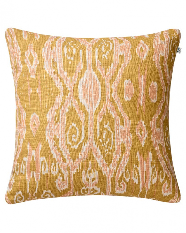Ikat Madras - Spicy Yellow/Rose/Lt. Beige i gruppen Kuddar / Stil / Prydnadskuddar hos Chhatwal & Jonsson (ZCC180134-15B)