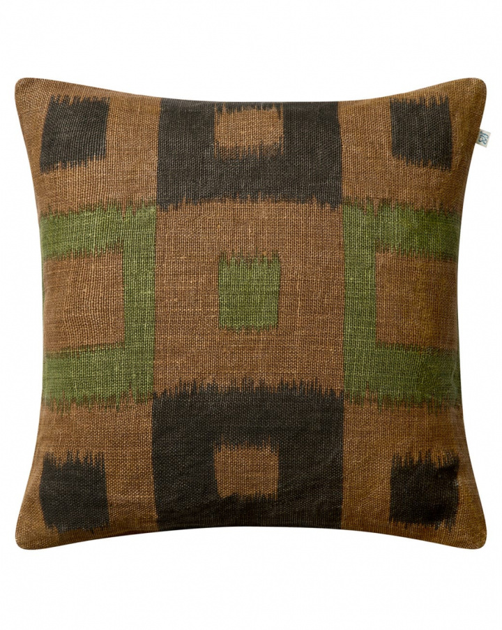 Vicky - Taupe/Brown/Cactus Green i gruppen Kuddar / F�rg / Brun hos Chhatwal & Jonsson (ZCC250109-26B)