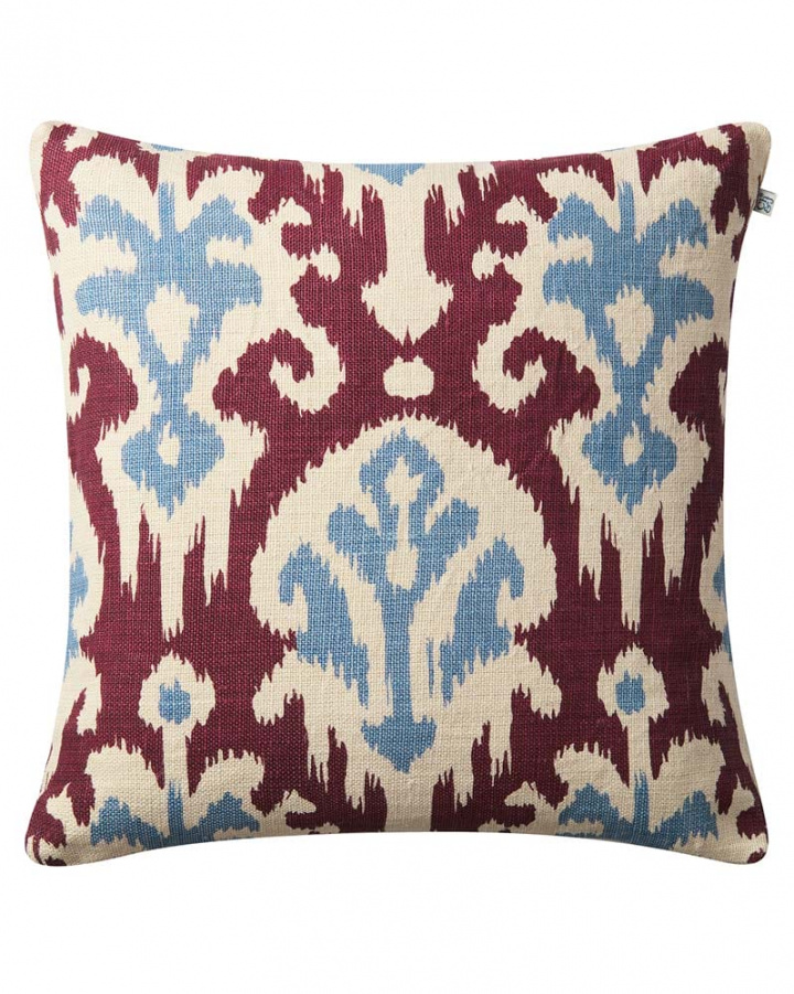 Adi - Light Beige/Dusty Blue/Ruby i gruppen Kuddar / Stil / Prydnadskuddar hos Chhatwal & Jonsson (ZCC350155-24B)