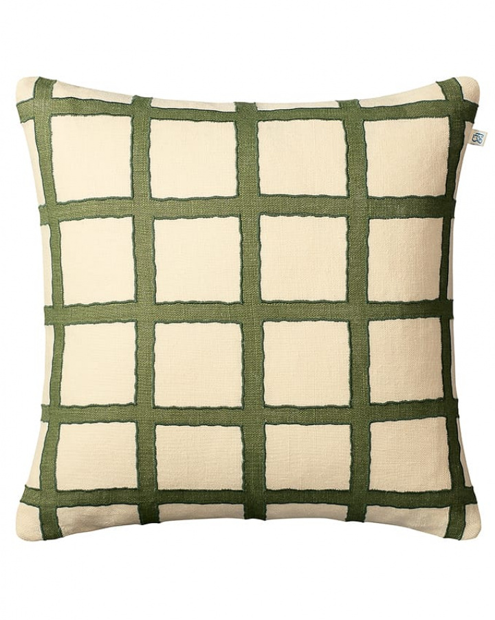 Amar - Lt. Beige/Cactus Green/Green i gruppen Kuddar / Stil / Prydnadskuddar hos Chhatwal & Jonsson (ZCC410172-17B)