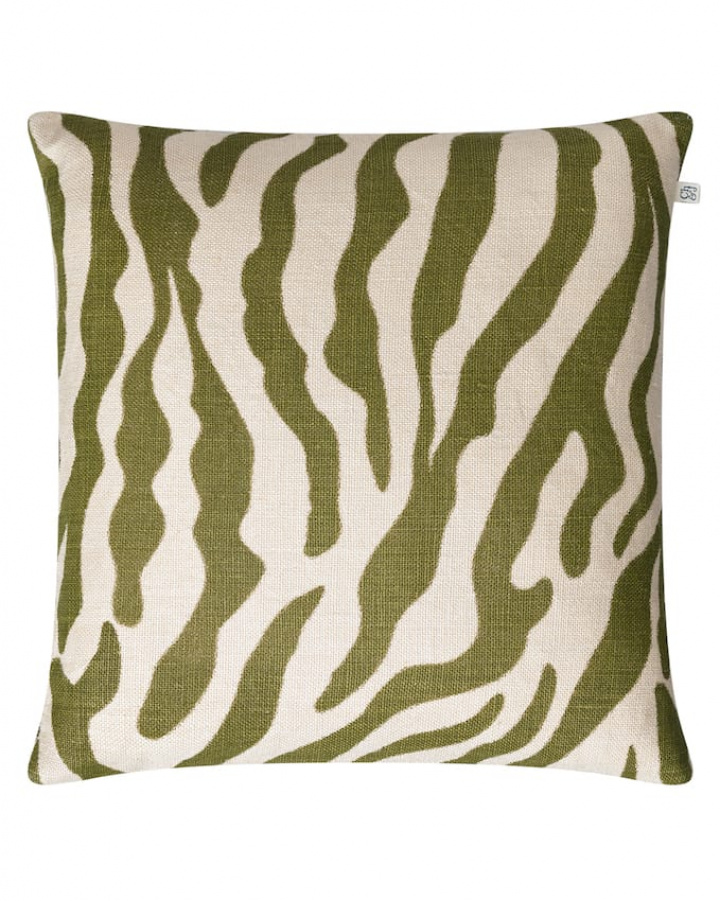 Zebra - Lt. Beige/Cactus Green i gruppen Kuddar / Stil / Prydnadskuddar hos Chhatwal & Jonsson (ZCC440172-15B)