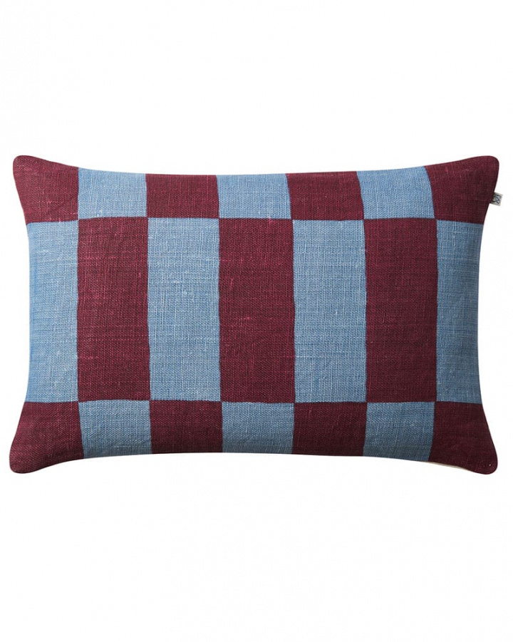 Samar - Light Beige/Dusty Blue/Ruby i gruppen Kuddar / Stil / Prydnadskuddar hos Chhatwal & Jonsson (ZCC690255-24B)