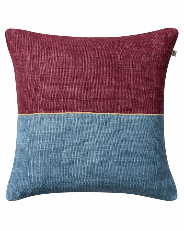 Amol - Ruby/Dusty Blue i gruppen Kuddar / Stil / Prydnadskuddar hos Chhatwal & Jonsson (ZCC820137-26B)