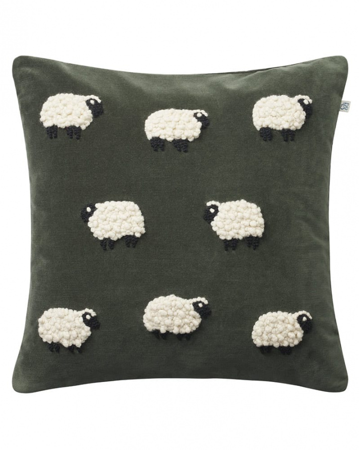 Sheep - Forest Green i gruppen Kuddar / Stil / Julkuddar hos Chhatwal & Jonsson (ZCC900173-20V)