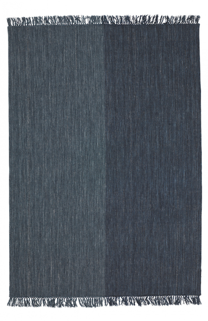 Nanda - Dark Blue/Blue i gruppen Mattor / Frg / Bl hos Chhatwal & Jonsson (ZDH072645-15)