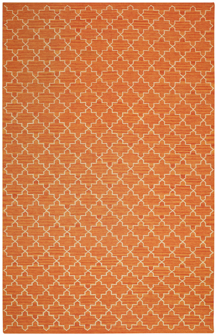 New Geometric - Orange Melange/Off White i gruppen Mattor / F�rg / Orange hos Chhatwal & Jonsson (ZDH222264-3)