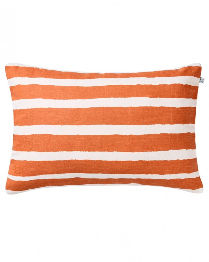 Block Stripe - Apricot Orange/Off White OUTDOOR i gruppen Kuddar / Rum / Uterum hos Chhatwal & Jonsson (ZOIC070261-27)