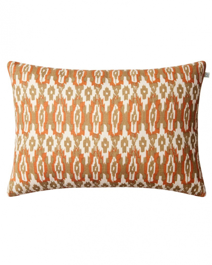 Ikat Delhi - Apricot Orange/Beige OUTDOOR i gruppen Kuddar / Rum / Uterum hos Chhatwal & Jonsson (ZOIC080261-25)
