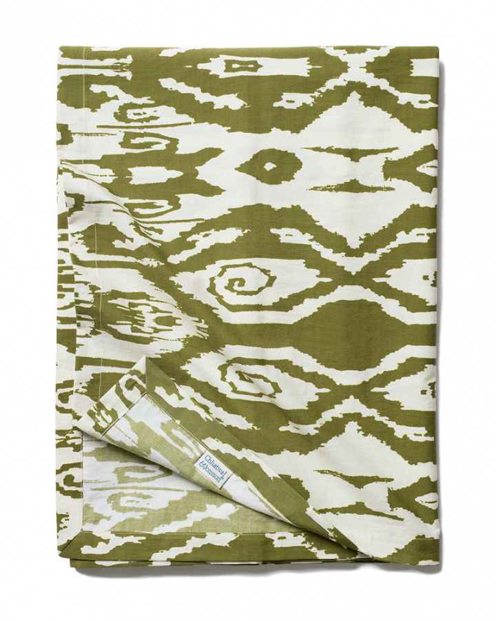 Ikat Madras - Cactus Green/Off White i gruppen Sommar 2026 hos Chhatwal & Jonsson (ZTC181072-27)